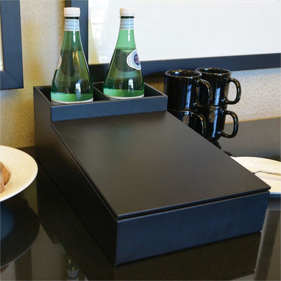 Dacasso Leatherette Coffee Condiment Organizer