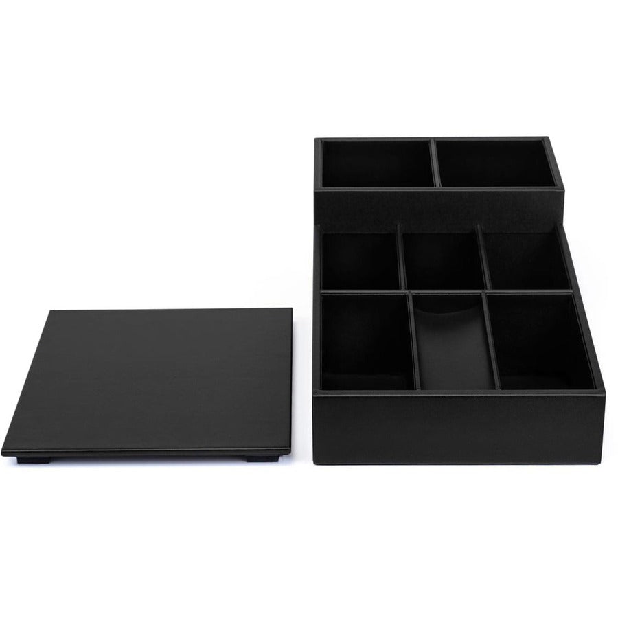 Dacasso Leatherette Coffee Condiment Organizer