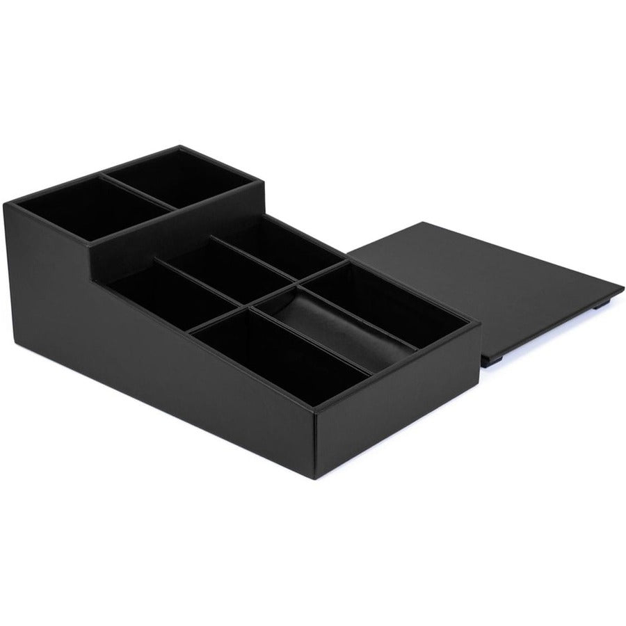 Dacasso Leatherette Coffee Condiment Organizer