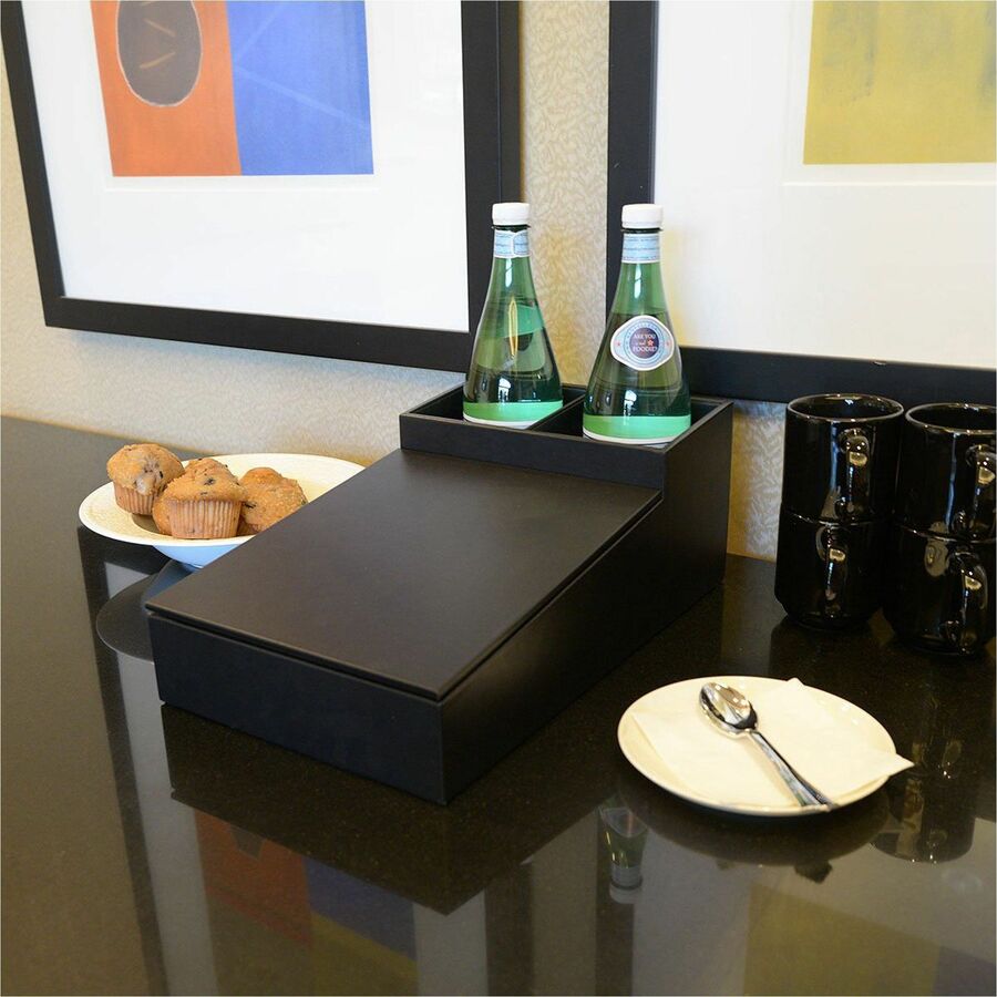 Dacasso Leatherette Coffee Condiment Organizer