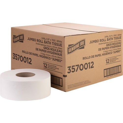 JRT 9" Jumbo 1-Ply Bath Tissue
