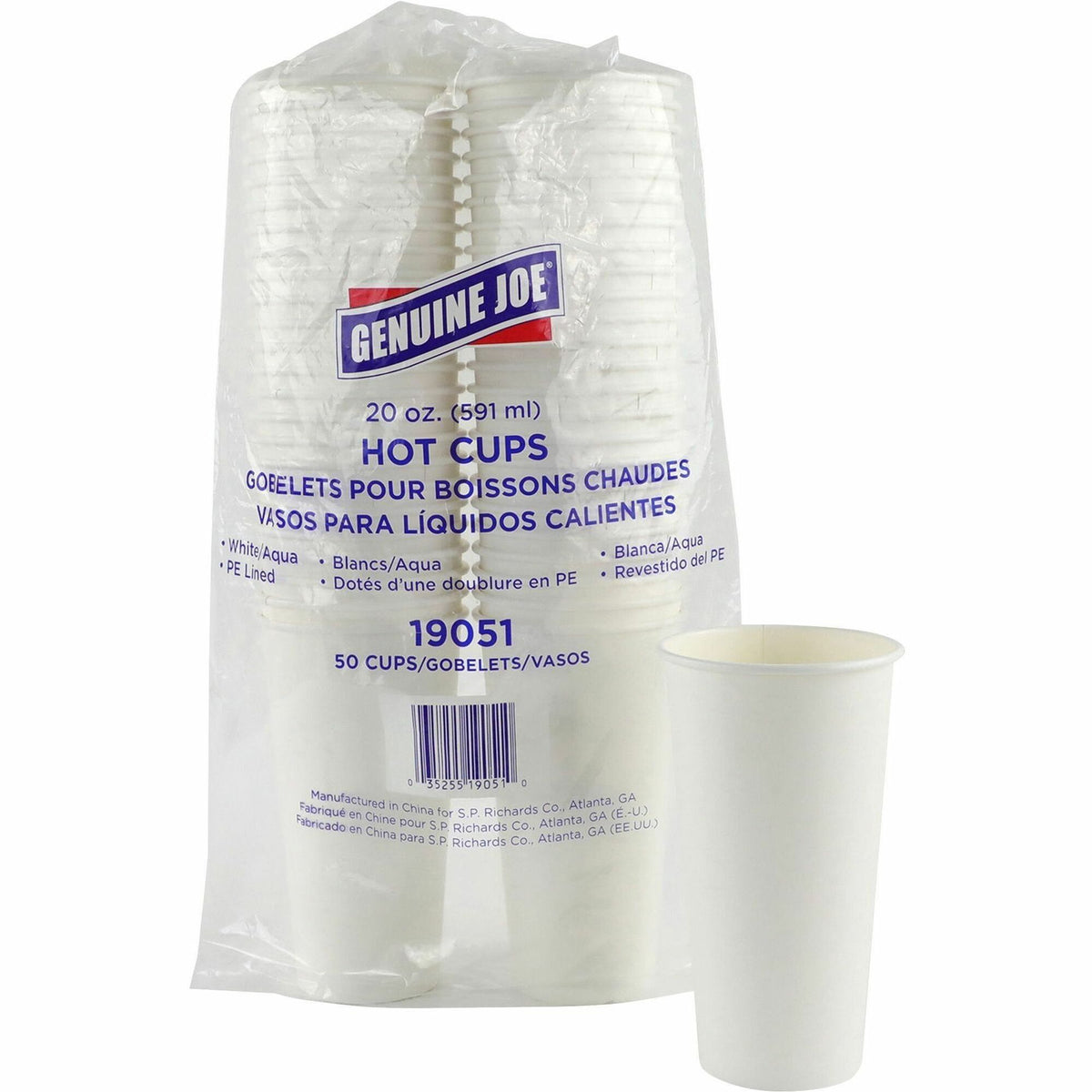Genuine Joe 20 oz Disposable Hot Cups