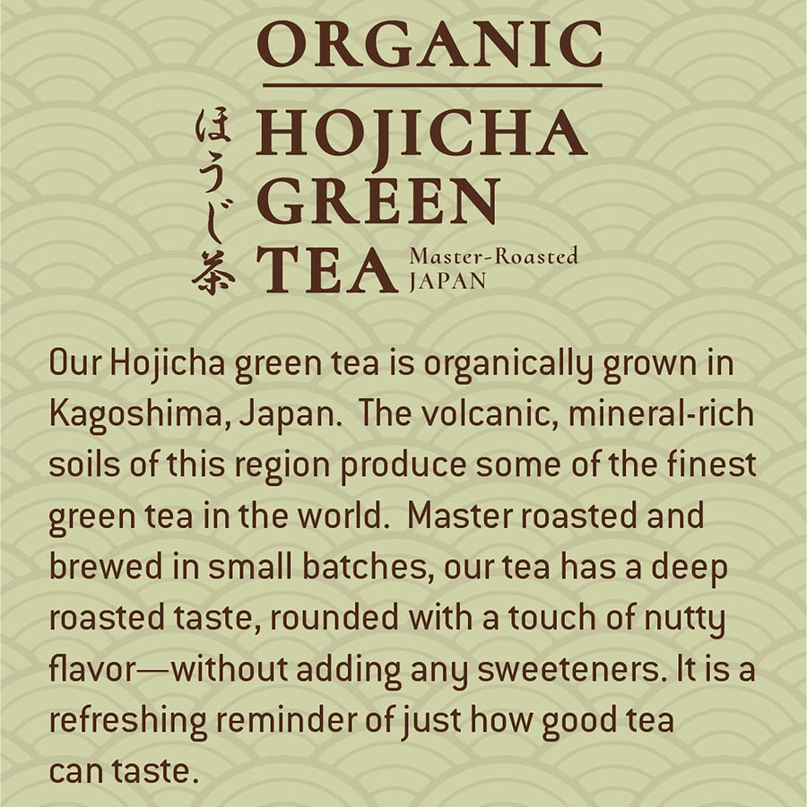 Tejava Origins Organic Hojicha Green Tea Bottle