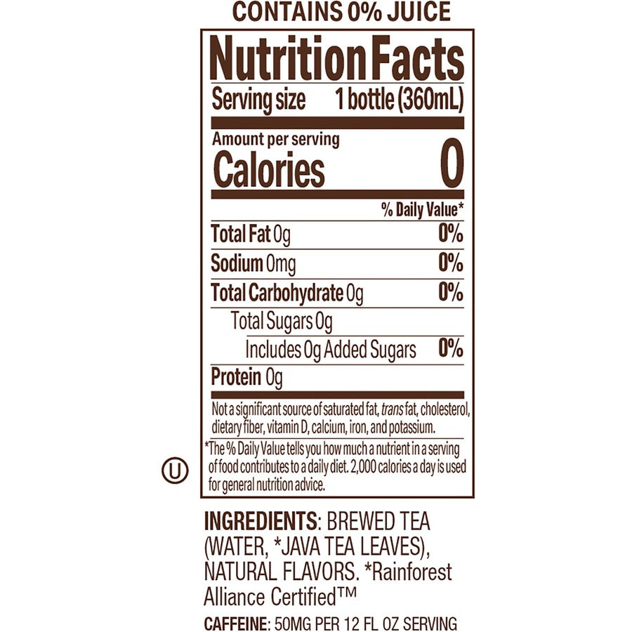 Tejava Lemon Black Tea Bottle
