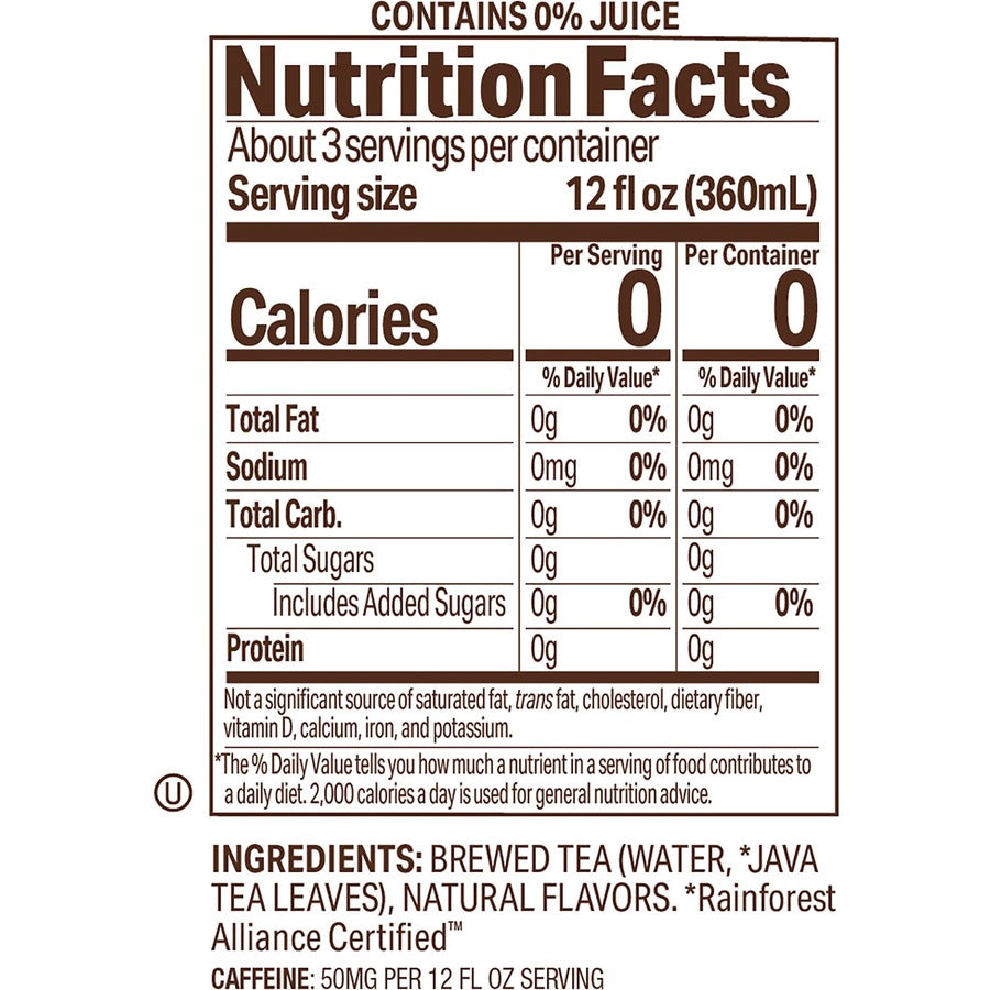 Tejava Lemon Black Tea Bottle