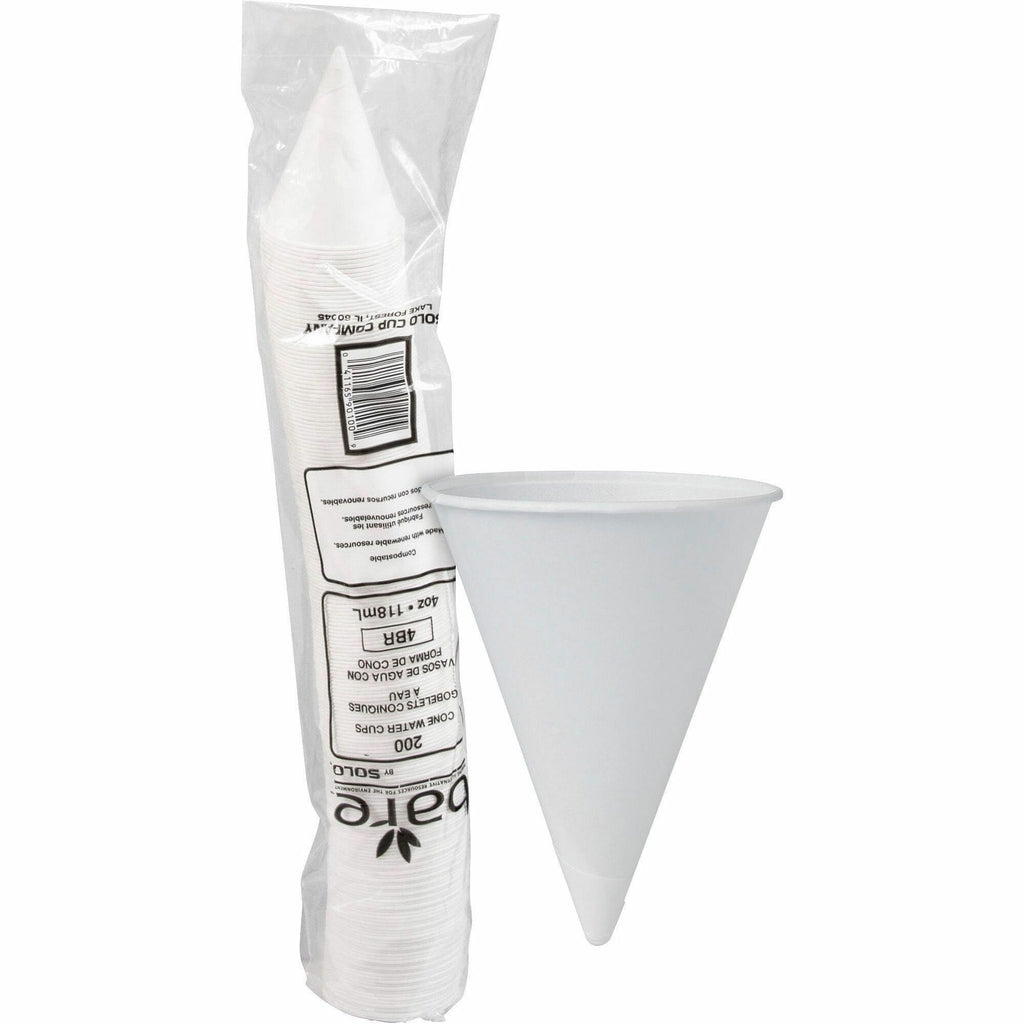 Solo Eco-Forward 4 oz Treated Paper Cone Water Cups