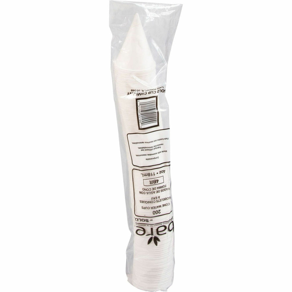 Solo Eco-Forward 4 oz Treated Paper Cone Water Cups