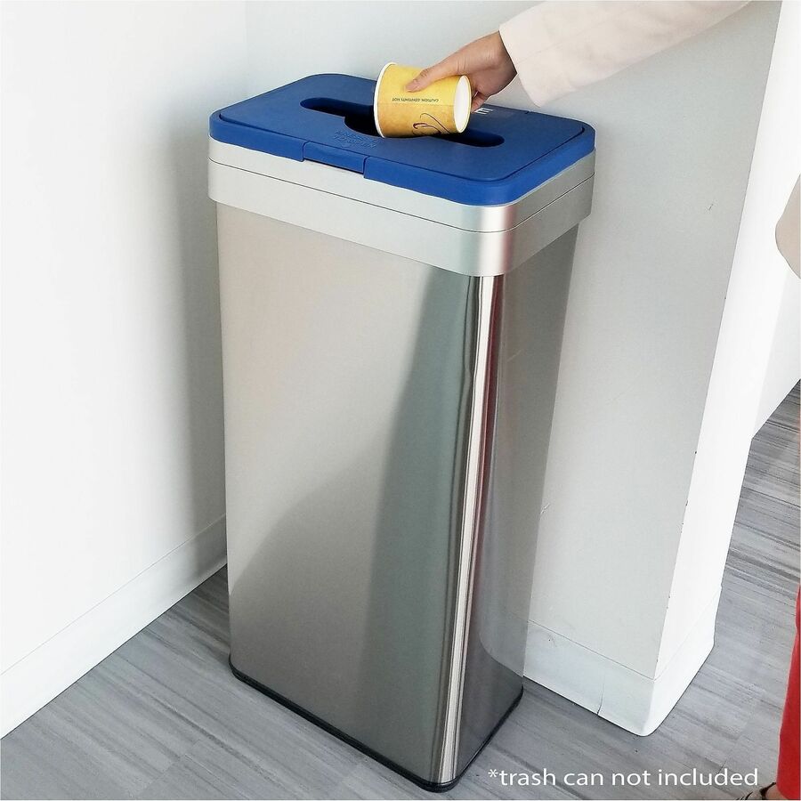 HLS Commercial Rectangular Open Top Recycle Bin/Lid
