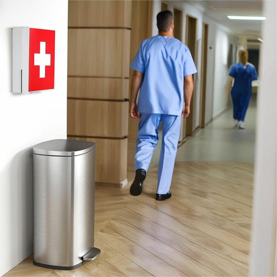 HLS Commercial Stainless Steel Soft Step Trash Can