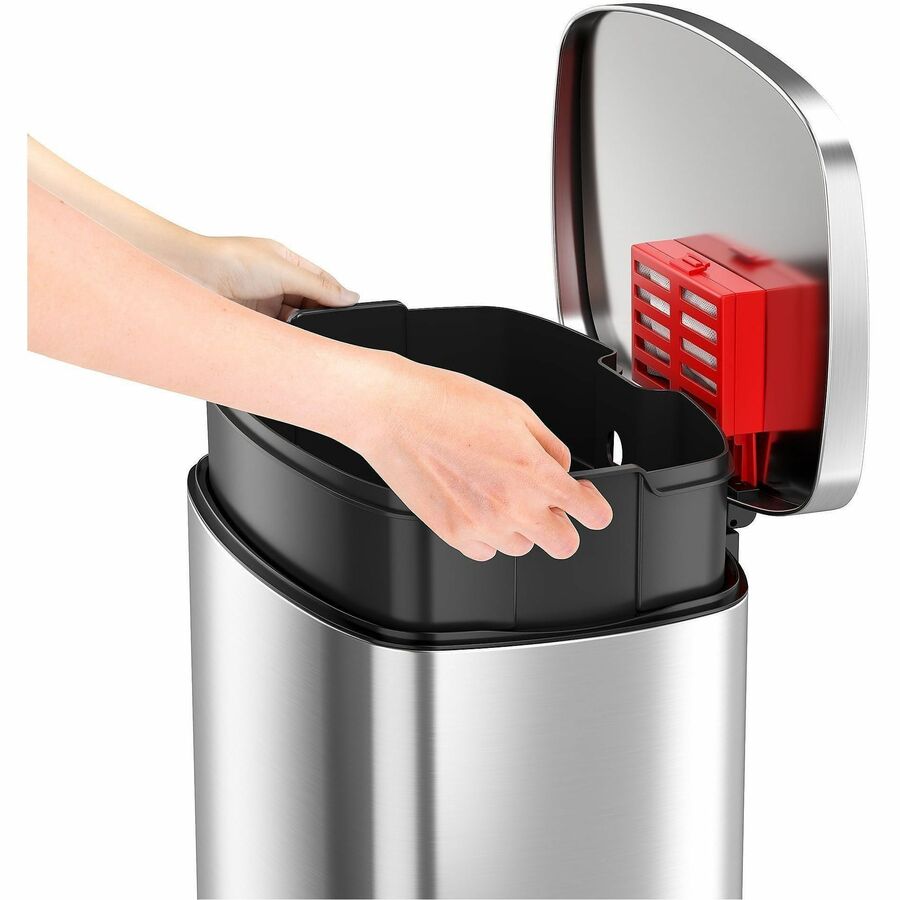 HLS Commercial Stainless Steel Soft Step Trash Can