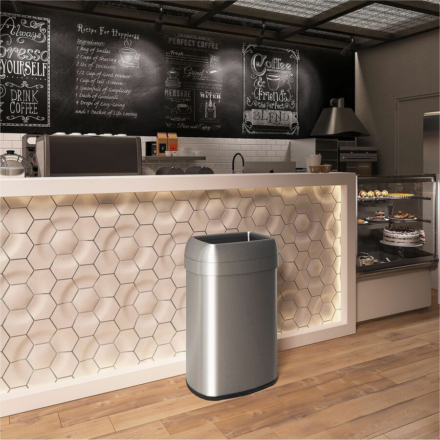 HLS Commercial Stainless Steel Open Top Trash Can