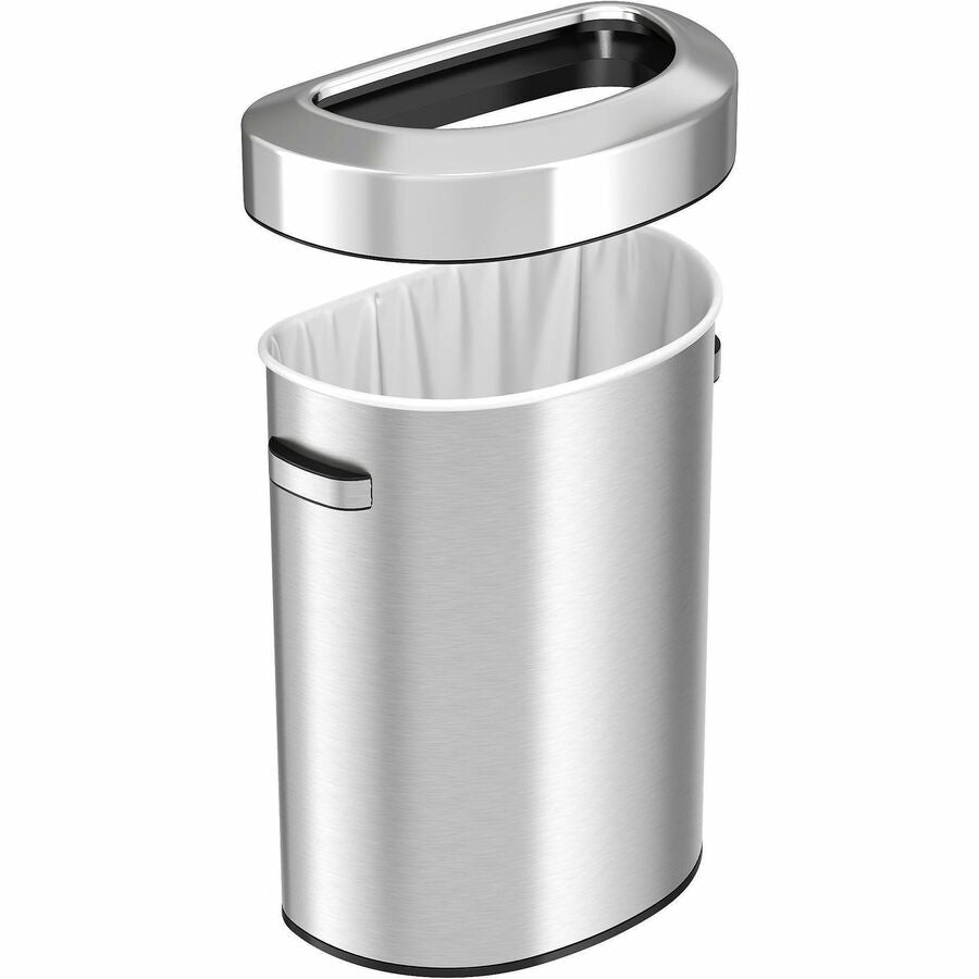 HLS Commercial Semi-Round Open Top Trash Can
