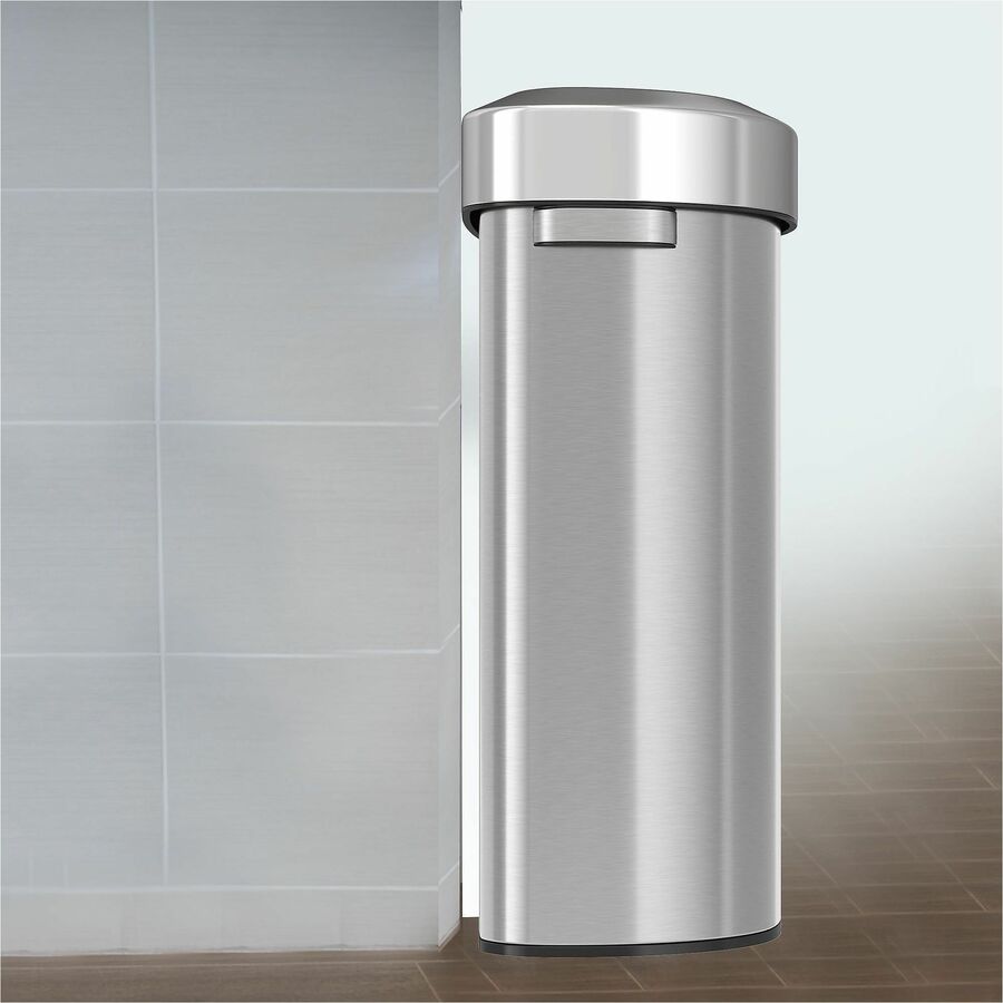 HLS Commercial Semi-Round Open Top Trash Can