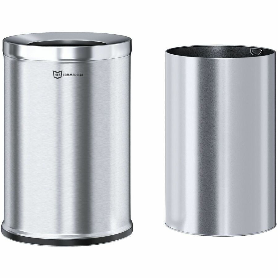 HLS Commercial 26-Gallon Round Open Top Trash Can