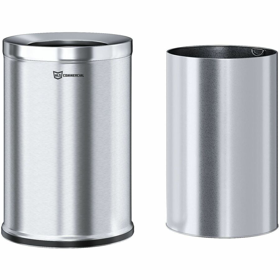 HLS Commercial 26-Gallon Round Open Top Trash Can