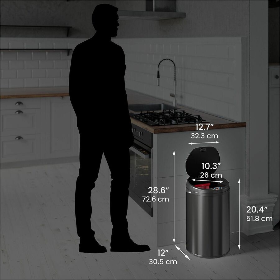 HLS Commercial 8-Gallon Sensor Trash Can