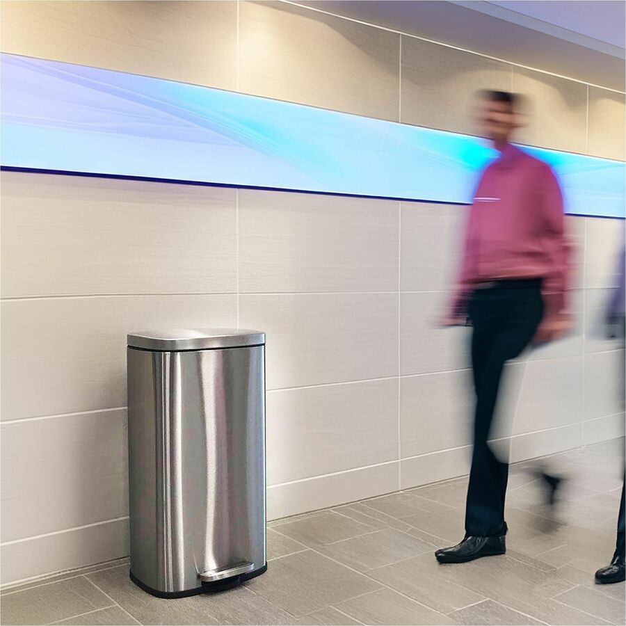 HLS Commercial Stainless Steel Soft Step Trash Can