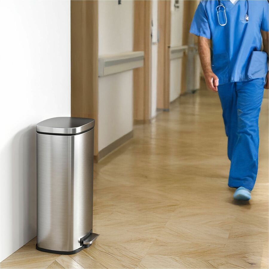 HLS Commercial Stainless Steel Soft Step Trash Can