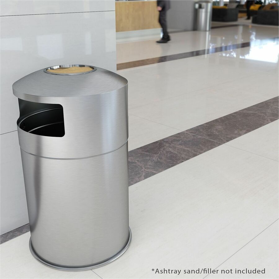 HLS Commercial 50-Gallon Dual Side-Entry Trash Can
