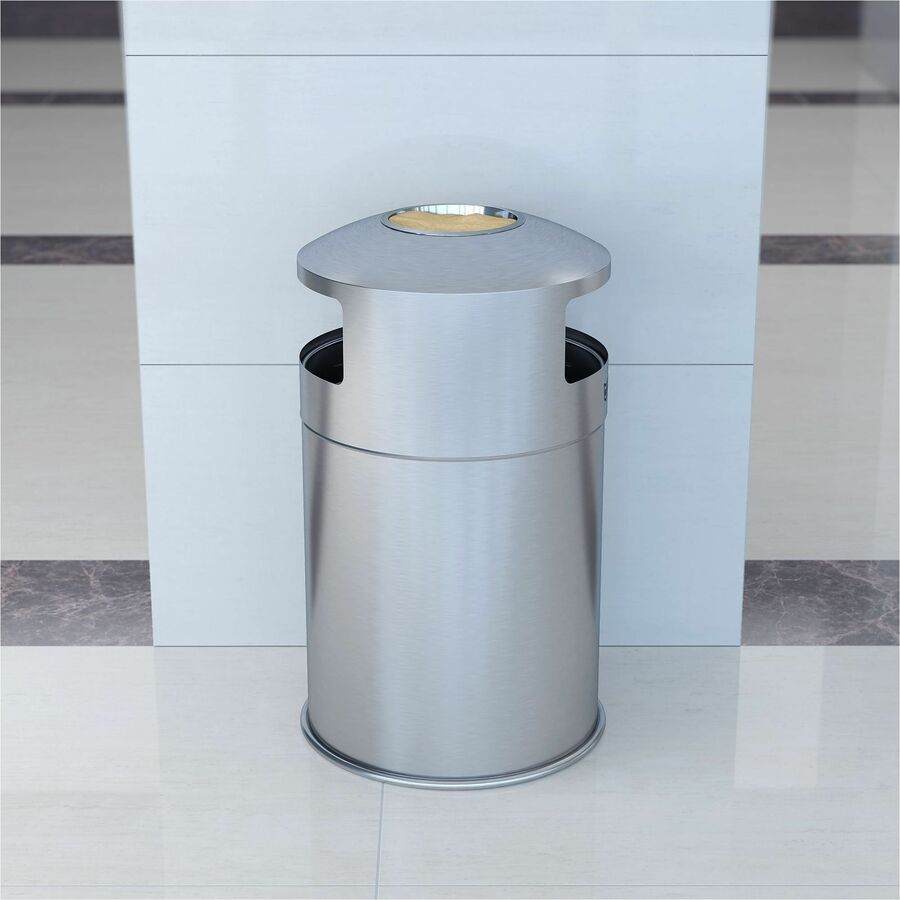 HLS Commercial 50-Gallon Dual Side-Entry Trash Can