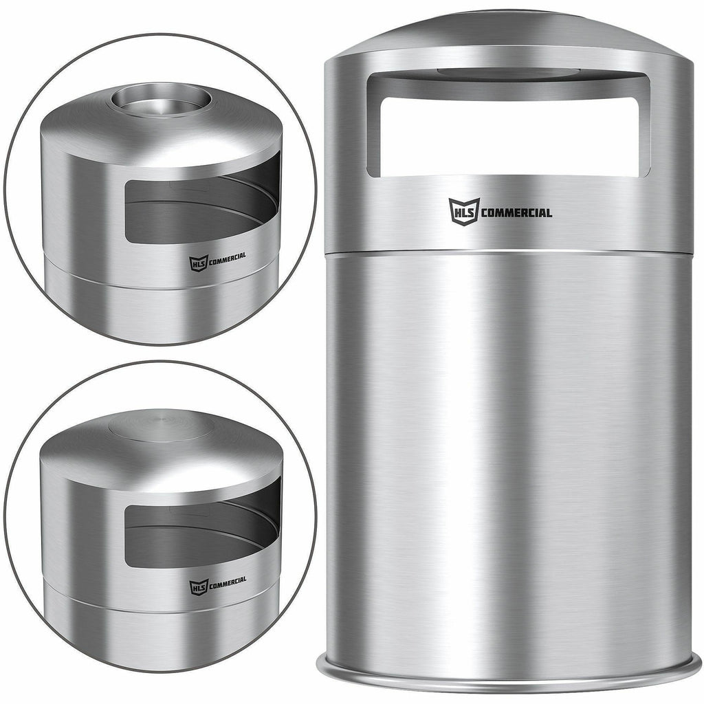 HLS Commercial 50-Gallon Dual Side-Entry Trash Can