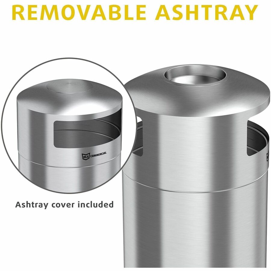 HLS Commercial 50-Gallon Dual Side-Entry Trash Can