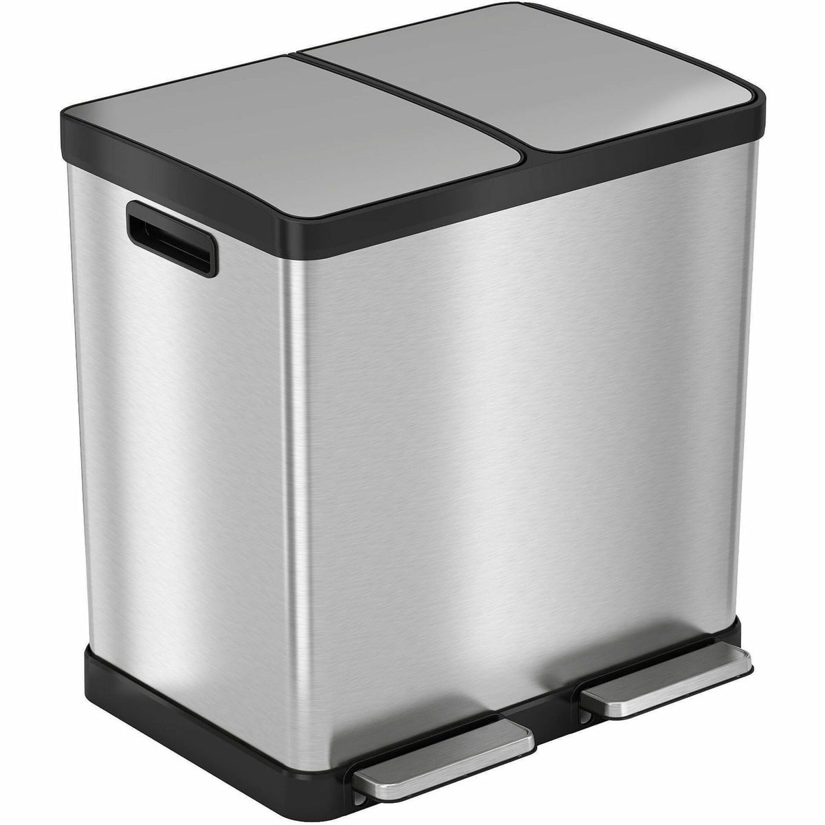 HLS Commercial 16-Gallon Combination Recycle Trash Can