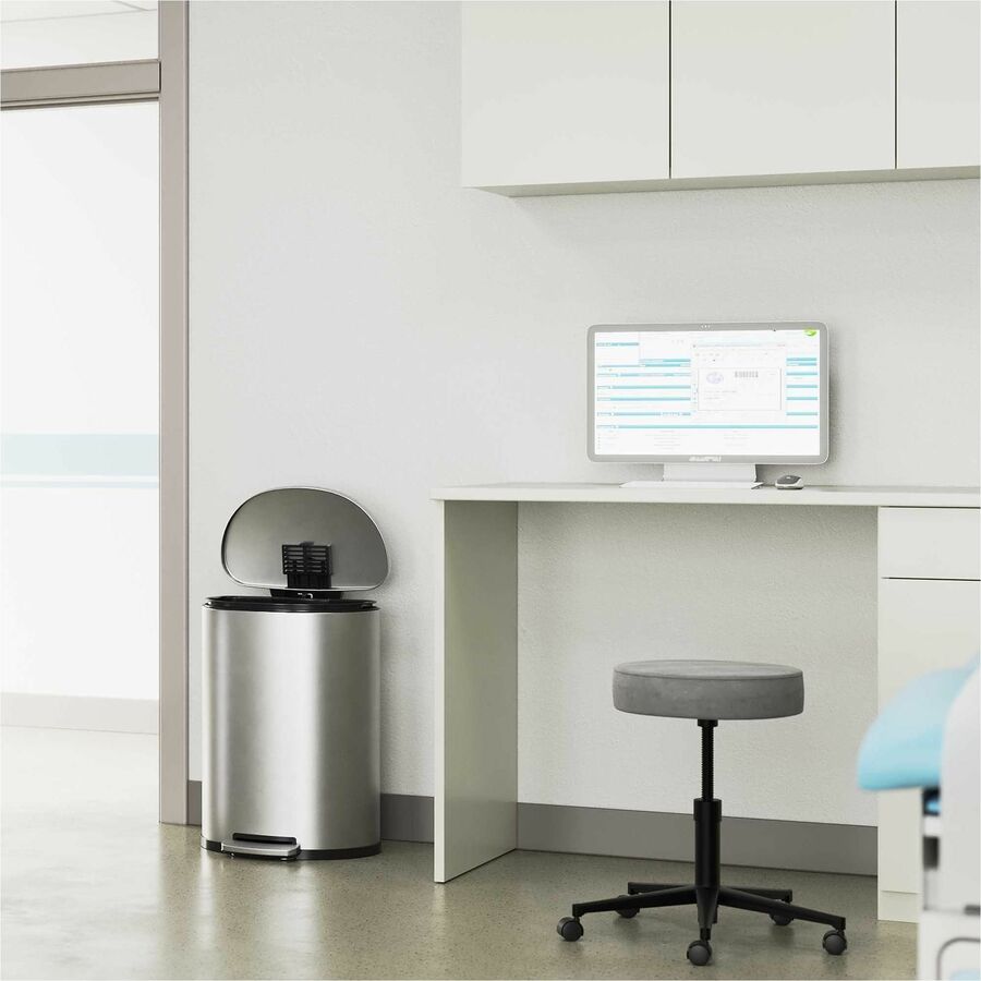 HLS Commercial 13-gallon Soft Step Trash Can
