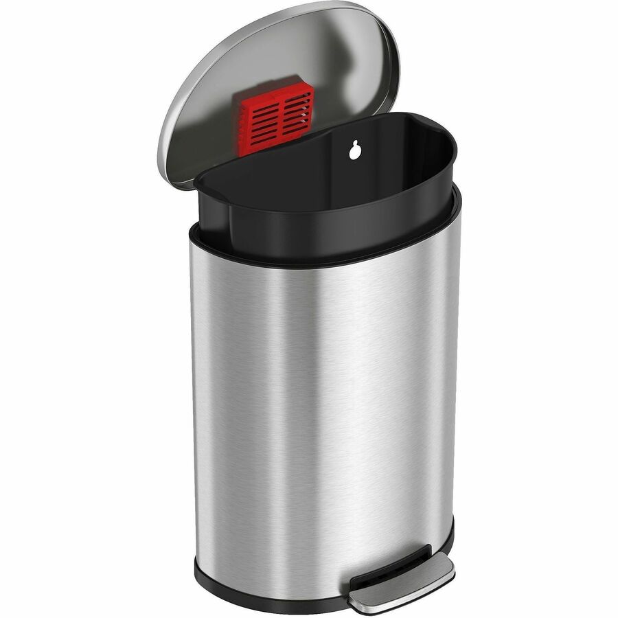 HLS Commercial 13-gallon Soft Step Trash Can