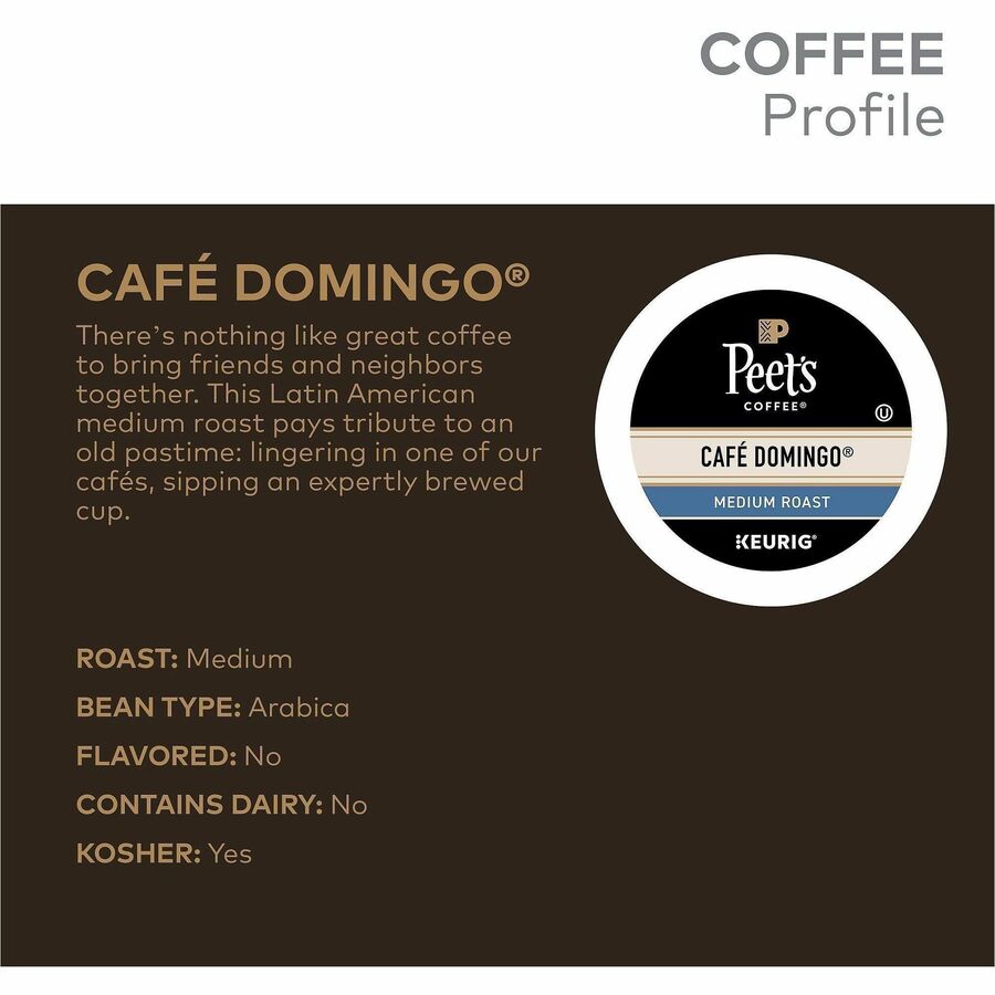 Peet's K-Cup Cafe Domingo Coffee