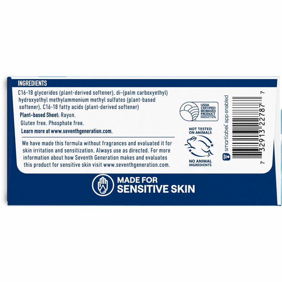 Seventh Generation Free & Clear Fabric Softener Sheets