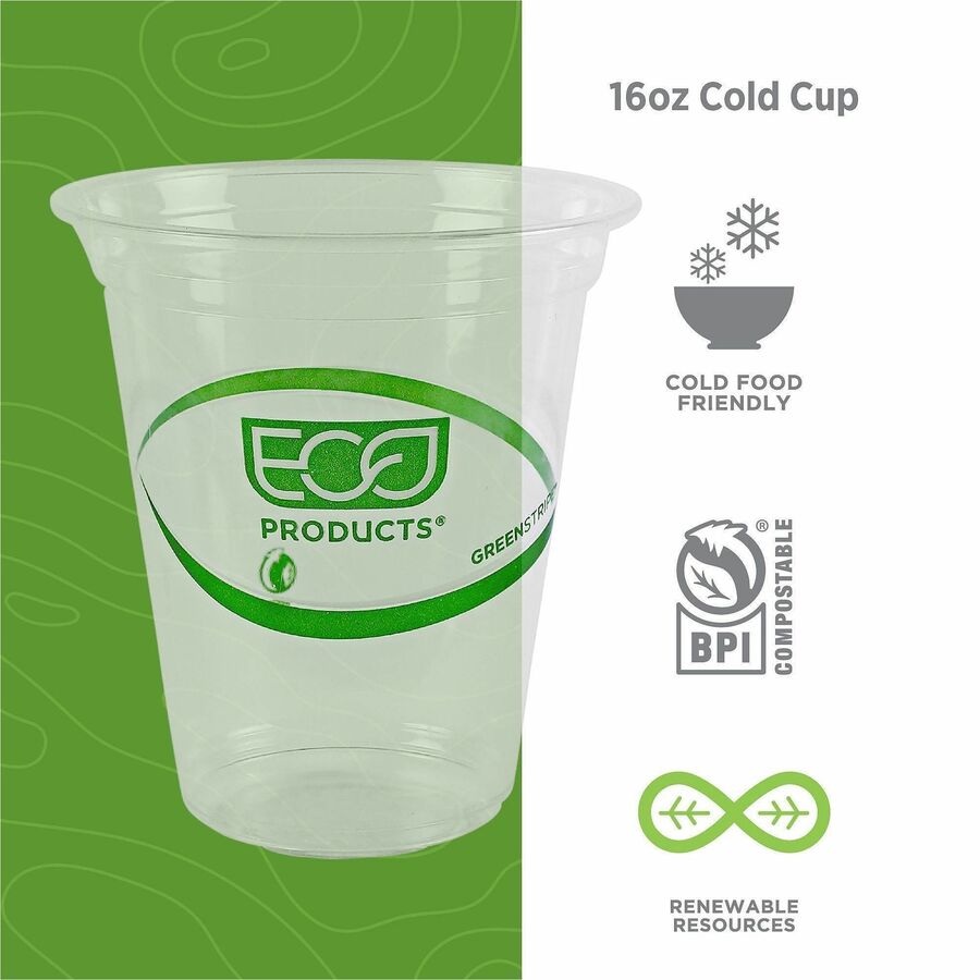 Eco-Products 16 oz GreenStripe Cold Cups