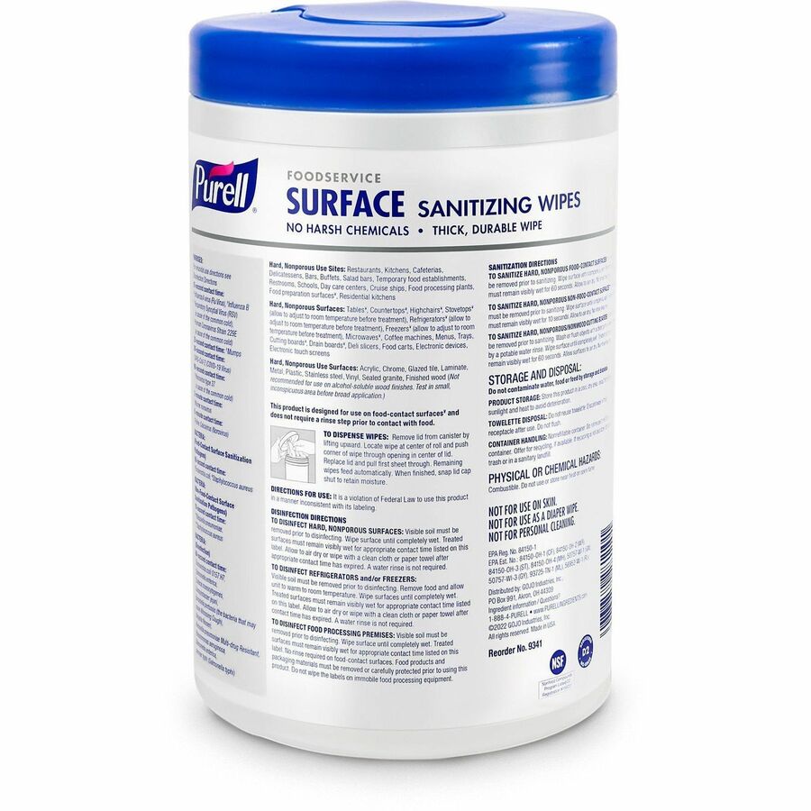PURELL® Foodservice Surface Sanitizing Wipes