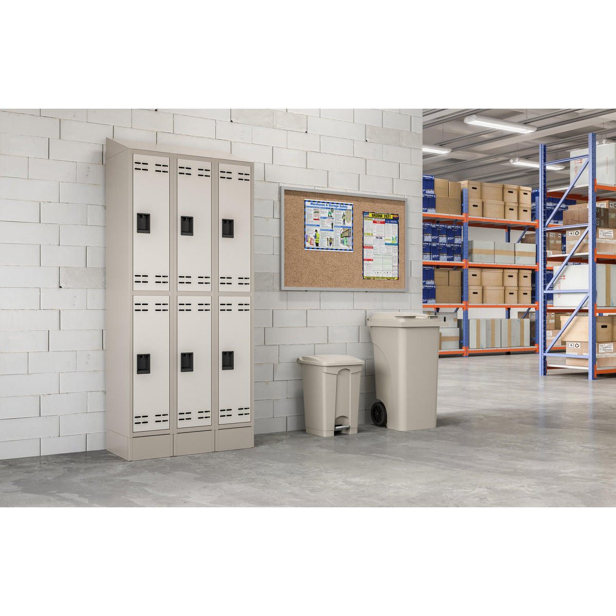 Safco 32 Gallon Plastic Step-On Receptacle