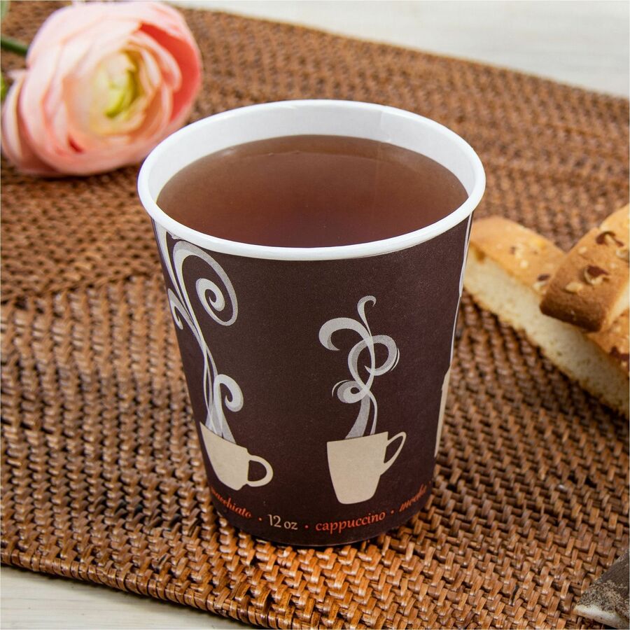 Solo ThermoGuard 12 oz Double Walled Paper Hot Cups