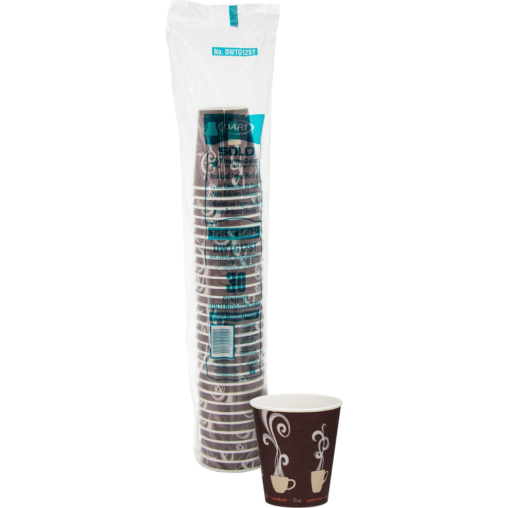 Solo ThermoGuard 12 oz Double Walled Paper Hot Cups