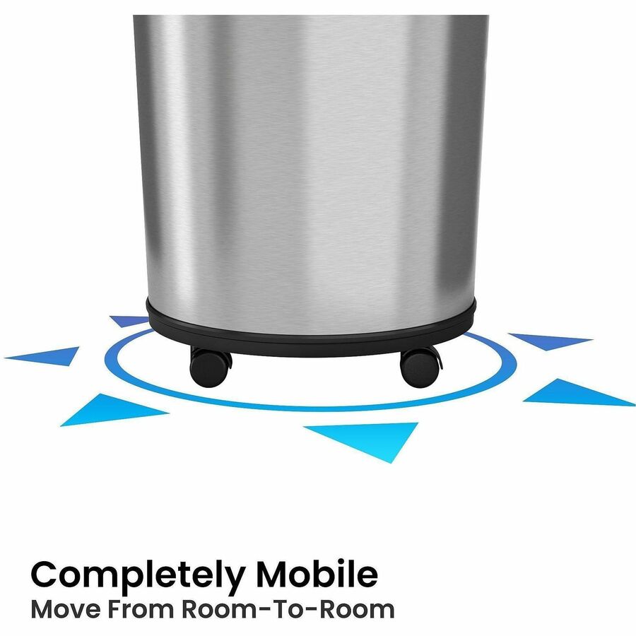 HLS Commercial XL Round Stainless Sensor Trash Can
