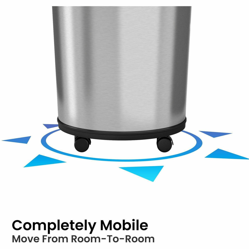 HLS Commercial XL Round Stainless Sensor Trash Can