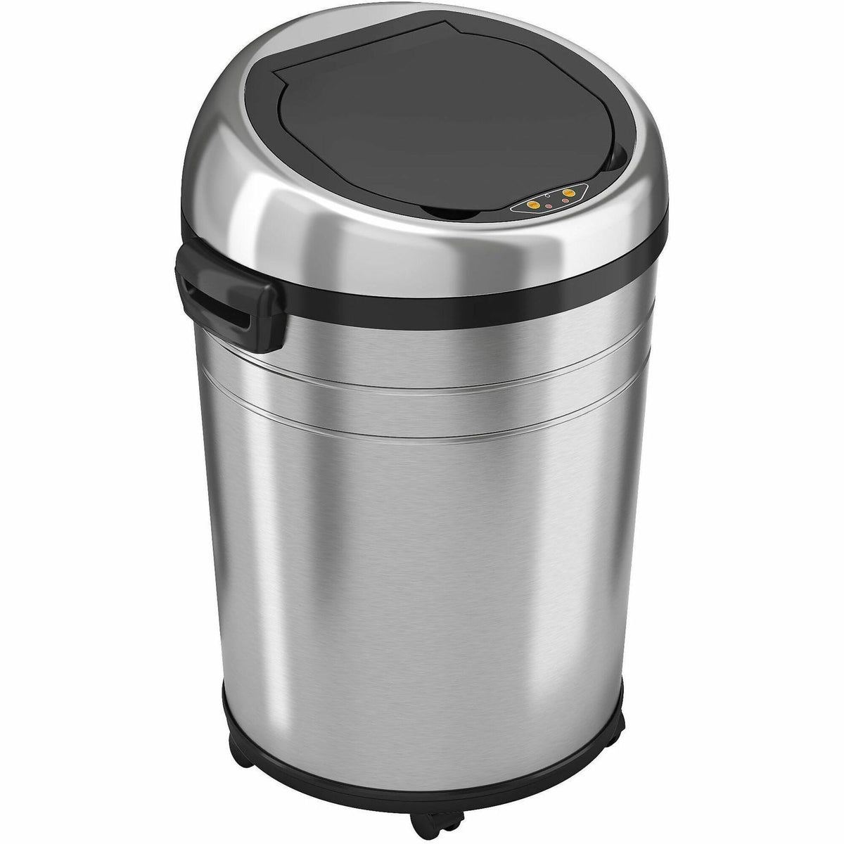 HLS Commercial XL Round Stainless Sensor Trash Can