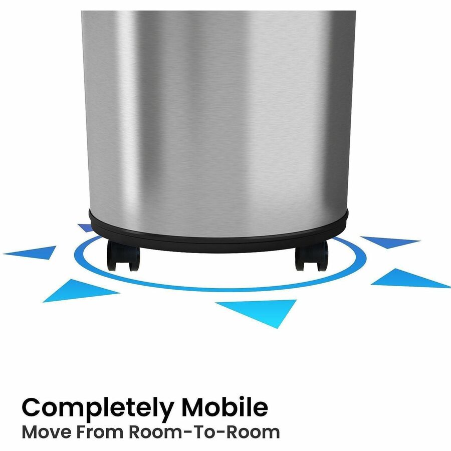 HLS Commercial XL Round Stainless Sensor Trash Can