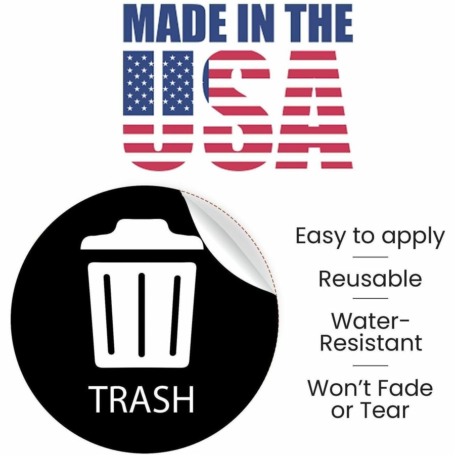HLS Commercial Refuse Bin Icon Sticker