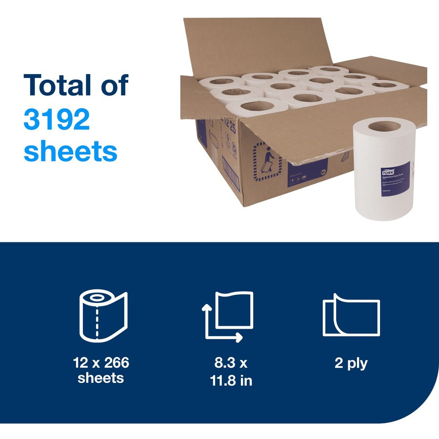 TORK Basic Mini Centerfeed Paper Towel White M1