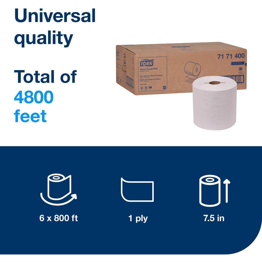 TORK Paper Hand Towel Roll Natural White H71
