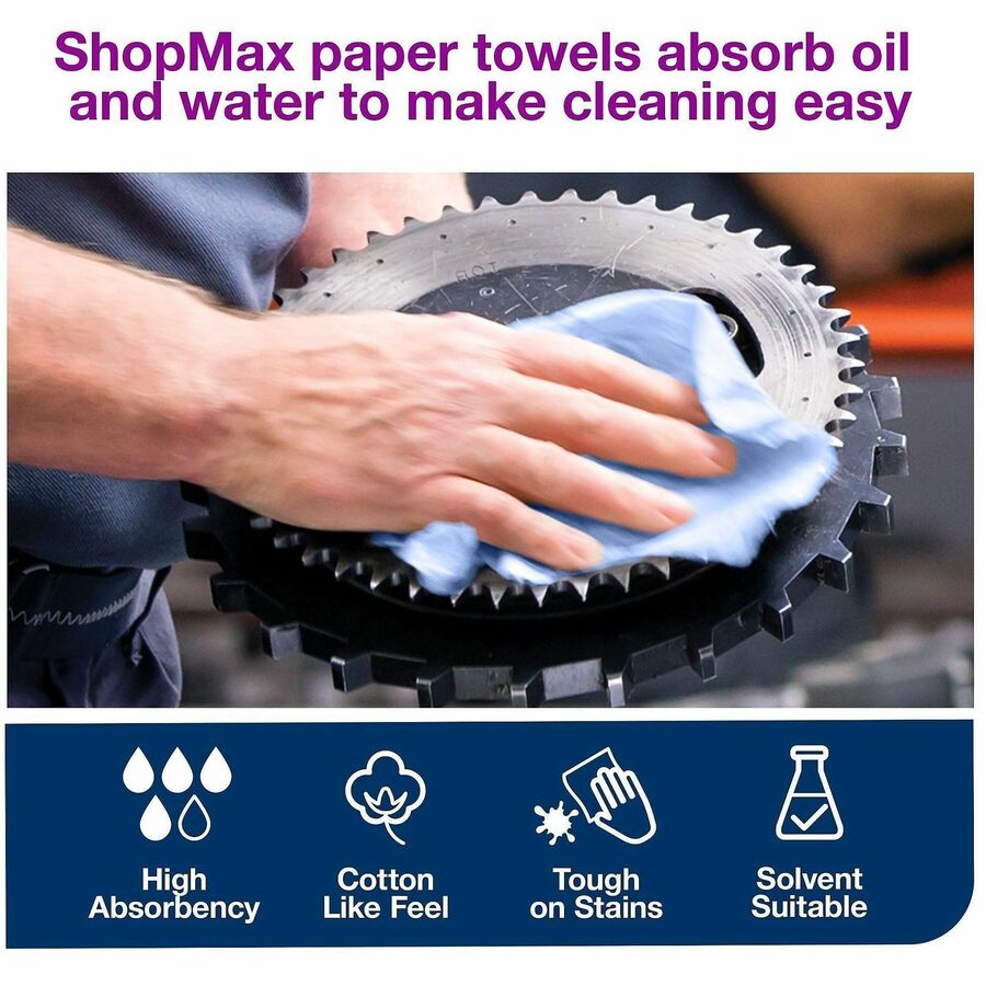 TORK ShopMax Heavy Duty Centerfeed Paper Towel Blue W22