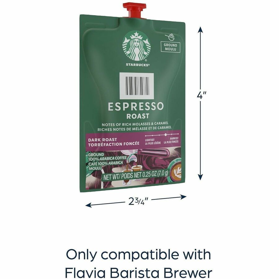 Flavia Freshpack Starbucks Espresso Dark Roast Coffee