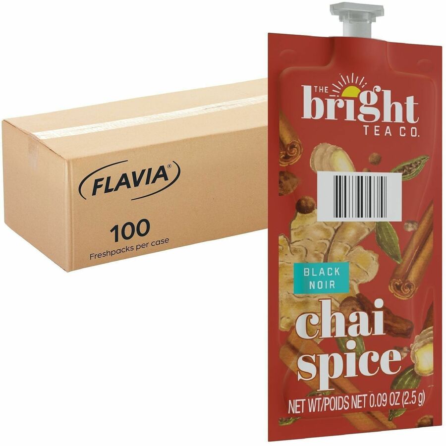 Flavia Bright Tea Co. Chai Spice Tea Herbal Tea Freshpack