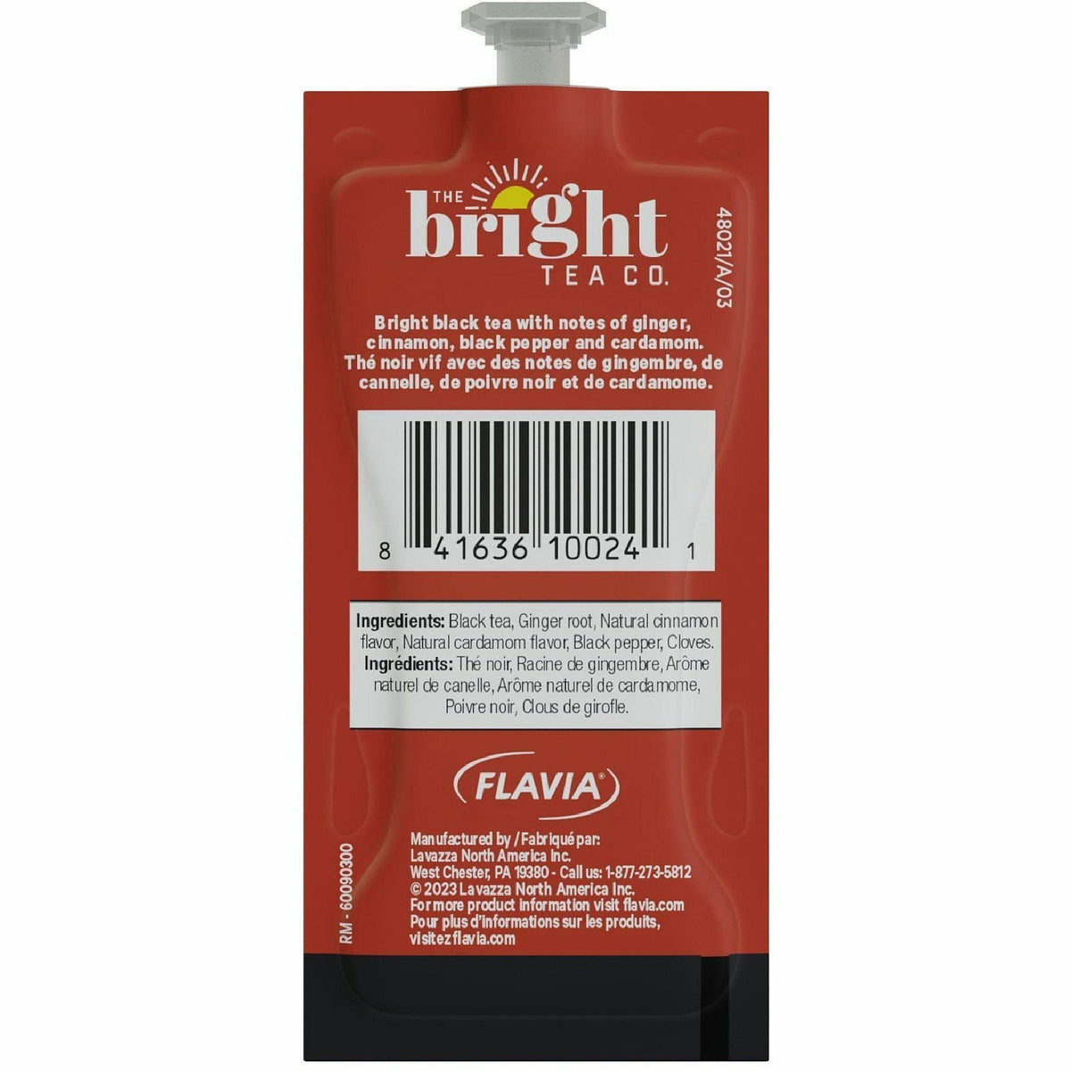 Flavia Bright Tea Co. Chai Spice Tea Herbal Tea Freshpack