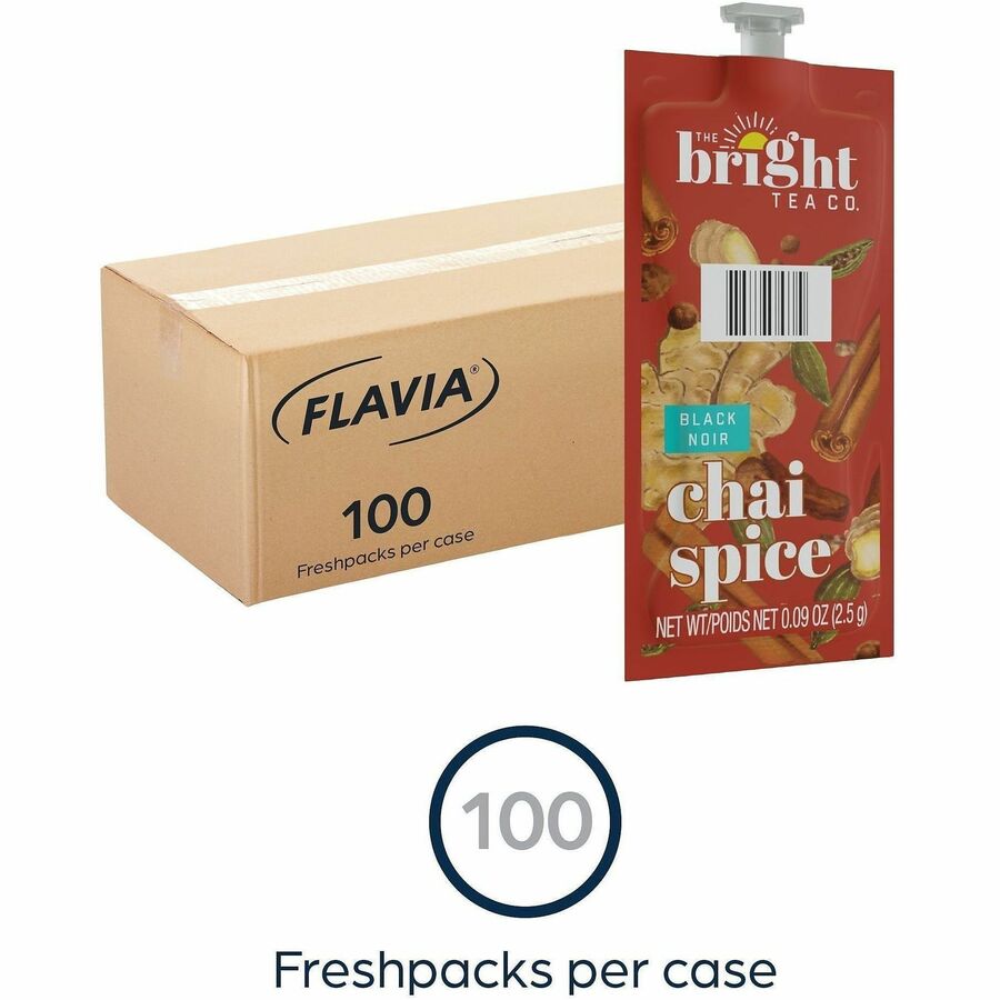 Flavia Bright Tea Co. Chai Spice Tea Herbal Tea Freshpack