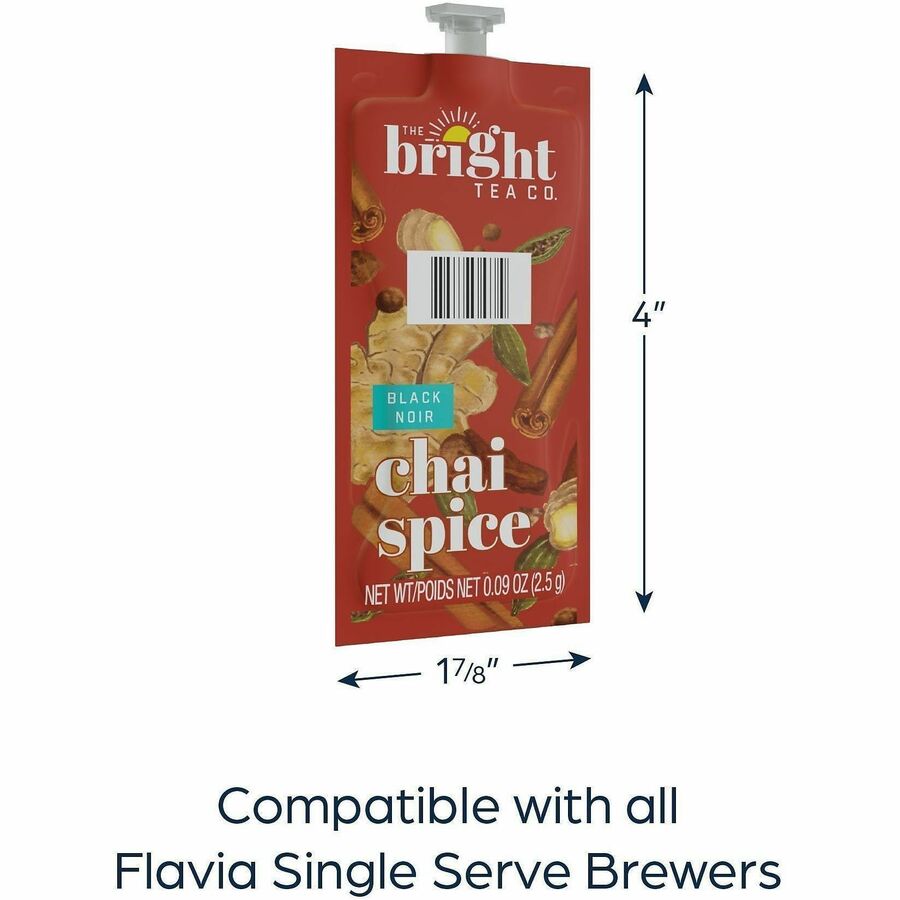Flavia Bright Tea Co. Chai Spice Tea Herbal Tea Freshpack
