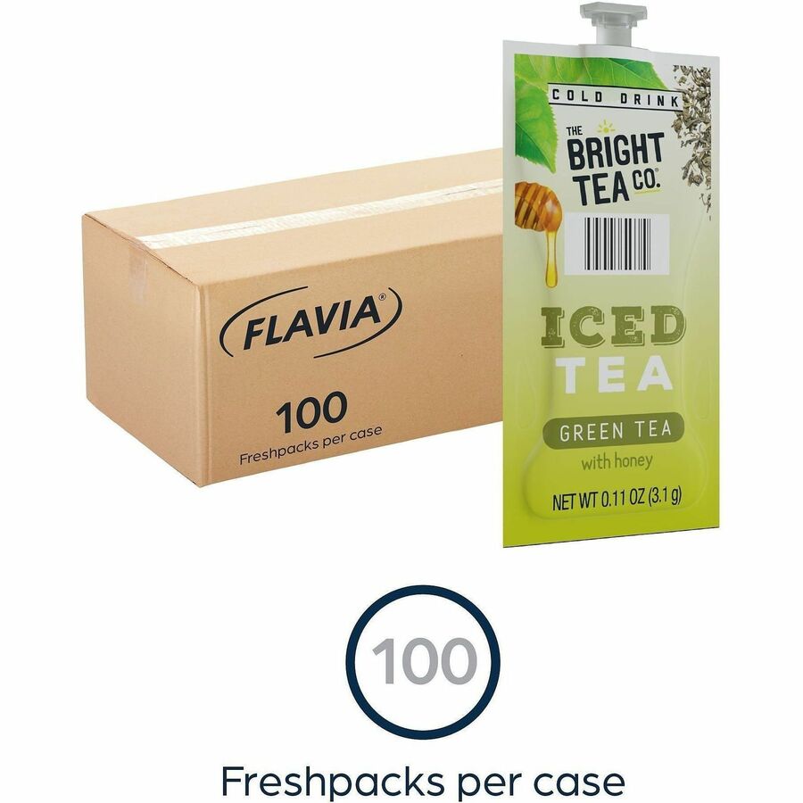 Flavia Bright Tea Co. Green Tea with Honey Iced Green Tea Freshpack
